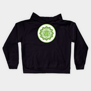 Love is key to all Heart Chakra- Dark Blue Kids Hoodie